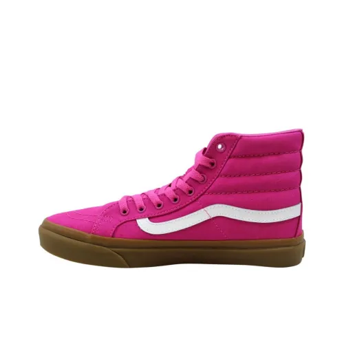 VANS SK8 Износостойкий и Легкий Высокий Топ Скейтборд Кроссовки Женские Розовые
