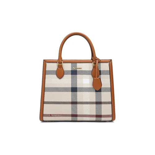 AQUASCUTUM с коровьей кожей и ПВХ сумка светло-коричневого цвета