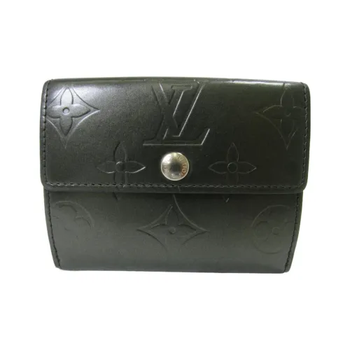 LOUIS VUITTON Монограмма Кошелек Унисекс Черный