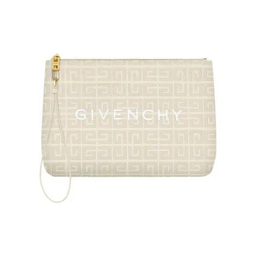 Givenchy с хлопком клатч большой женский натуральный бежевый