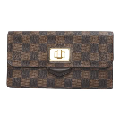 LOUIS VUITTON Damier Кошелек Женские Розовый Сливовый