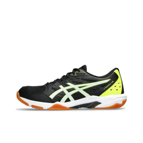 ASICS Гель Ракета Бадминтон Обувь Низкий Топ Черный Оранжевый Мужской