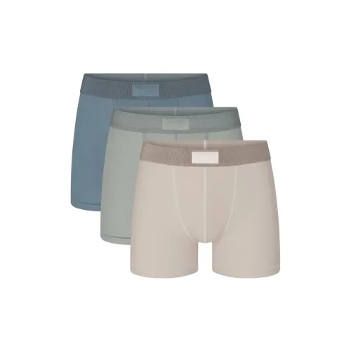 SKIMS FW23 MENS Series 3 Pack Multicolor/Stone MULTI Men's Boxers