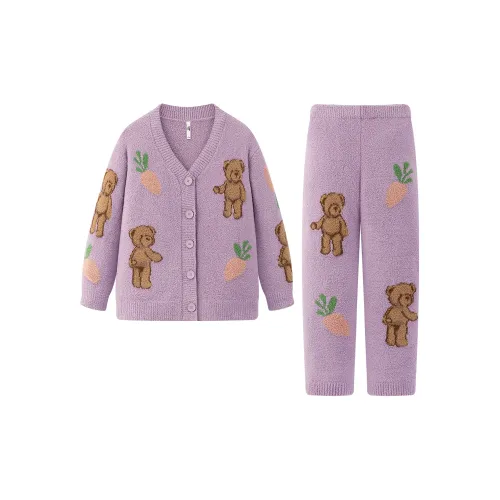 Gongdie Фиолетовый Женские Пижамные Комплекты