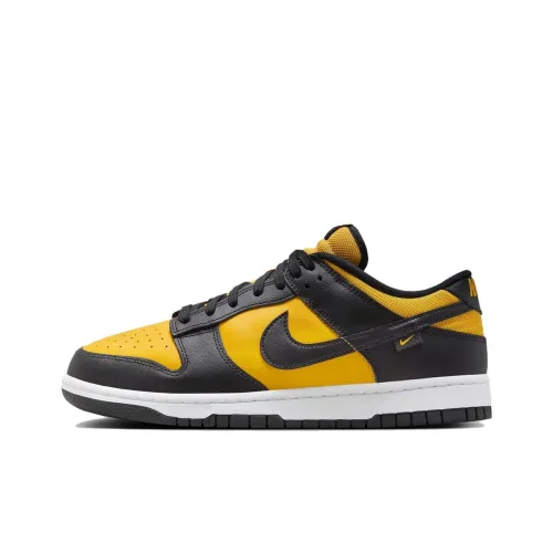 Nike Dunk Low Топ Скейтборд Кроссовки Мужские Черные Желтые