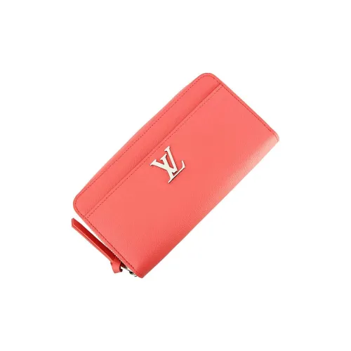 LOUIS VUITTON Zippy Телячья кожа Кошелек Стандартный Женский Розовый