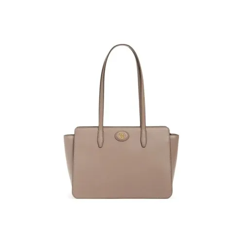 TORY BURCH Robinson Litchi Grain Leather Tote Bag Shopping Bag Handbag Crossbody Bag Women's Light Umber