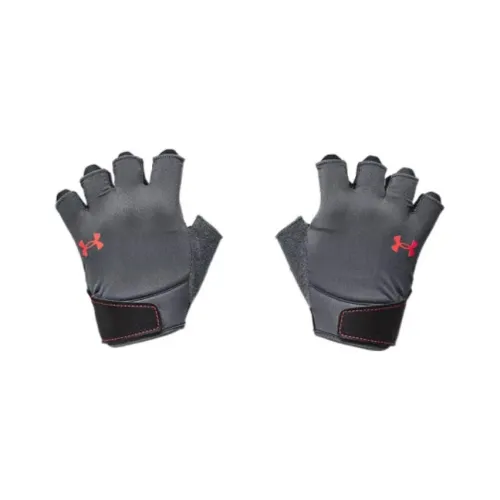 Under Armour Кожа Перчатки Персиково-Серый Мужской