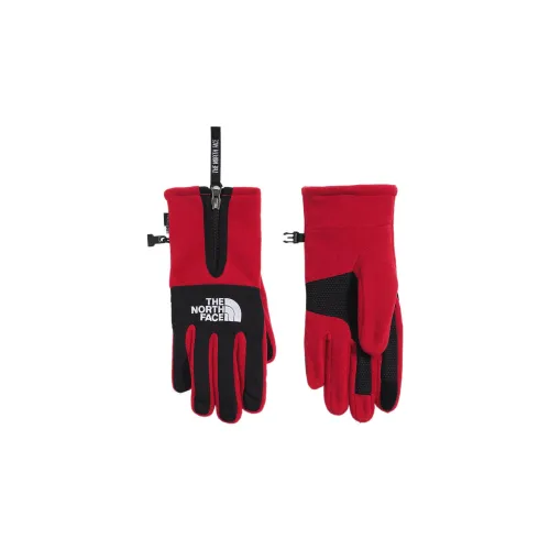 The North Face Полиэстер, Шерсть Перчатки Красный Унисекс