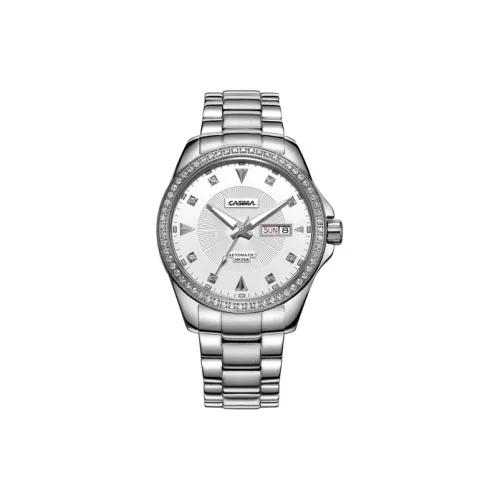 CASIMA Автоматический Механический Механизм Нержавеющая Сталь Ремешок Часы Унисекс Серебристый Циферблат