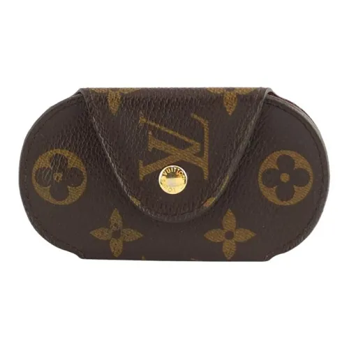 LOUIS VUITTON Холст Key Pouch Маленький Унисекс Коричневый