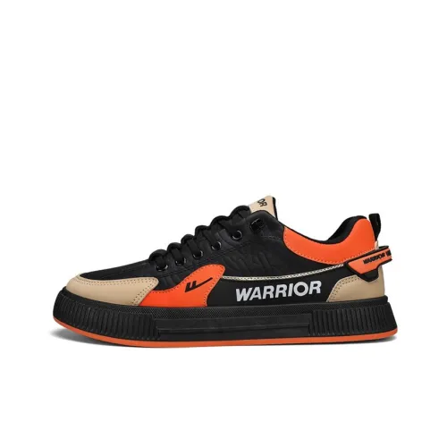Warrior Low Топ Скейтборд Кроссовки Мужские Черные Оранжевые