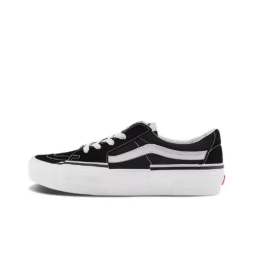 Vans SK8 Скейтборд Кроссовки Низкие Черный/Белый Унисекс