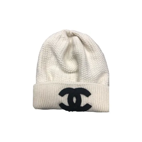 CHANEL Кашемир Шапки-бини Унисекс Белый
