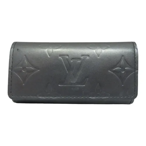 LOUIS VUITTON Монограмма Mat Кошелек Унисекс Серый