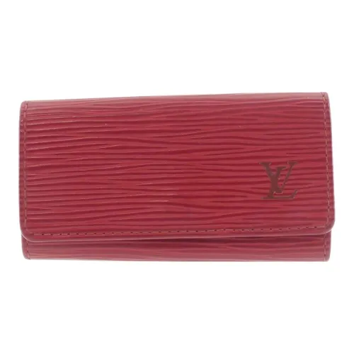 LOUIS VUITTON Кожа Key Pouch Женские Красный