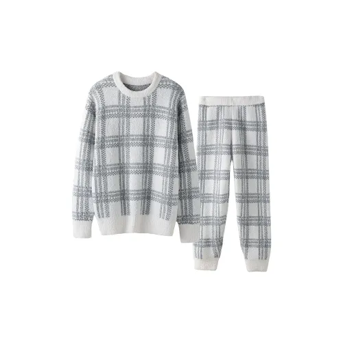 IIZZINI Клетчатый Мягкий Комплекты Одежды Мужские Пижамные Наборы