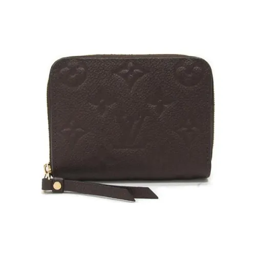 LOUIS VUITTON Zippy Monogram Empreinte Холст Монета Кошелек Стандартный Унисекс Коричневый