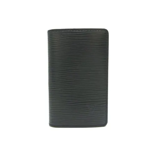 LOUIS VUITTON Кошелек из кожи EPI женский черный