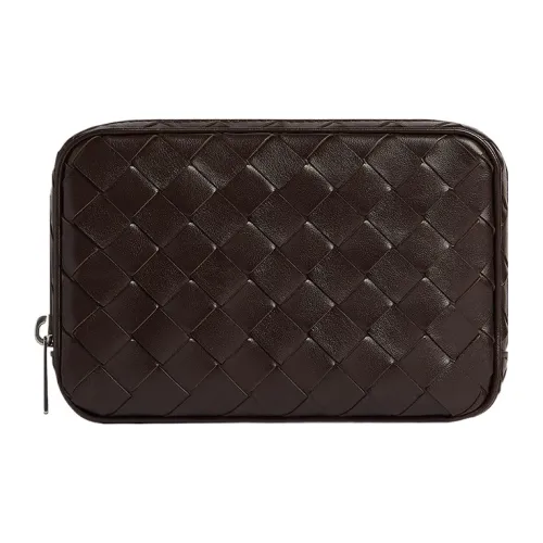Bottega Veneta Intrecciato Телячья кожа Мешок для хранения Трумпеты Мужской Fondant