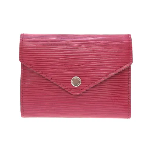 LOUIS VUITTON Victorine Кожа EPI Victoria Кошелек Стандартный Женский Фуксия