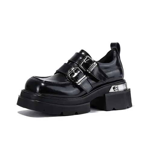 SELAIYA Маленькие Лоферы без Подкладки 6 см Женские Черные