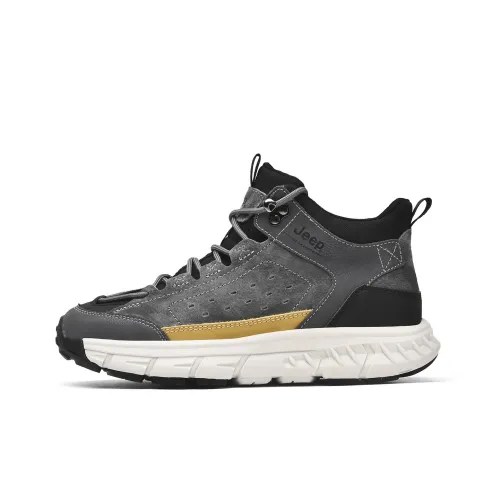 JEEP Высокие кеды Уличная обувь Мужская Серый