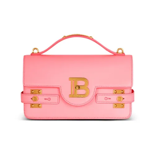 BALMAIN B Buzz Телячья кожа Сумка через плечо Сумка Женская Розовая