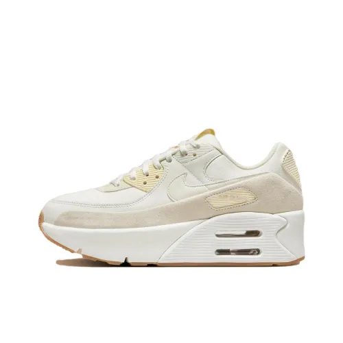Nike Air Max 90 Casual Low Top Beige Women's