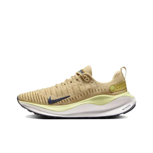 Nike React Infinity Run Flyknit 4 Slip-resistant Abrasion-resistant Low-top Беговые кроссовки Мужские Экрю
