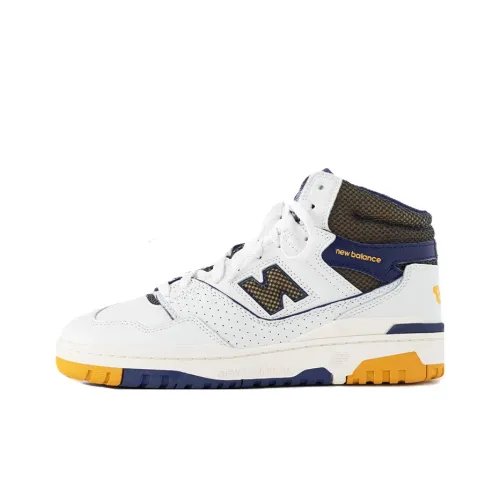 AIME LEON DORE x New Balance NB 650 Series MID Топ Винтажные баскетбольные кроссовки Унисекс Белый синий желтый