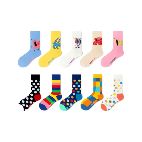 PL 10 пар унисекс носки MID до икры