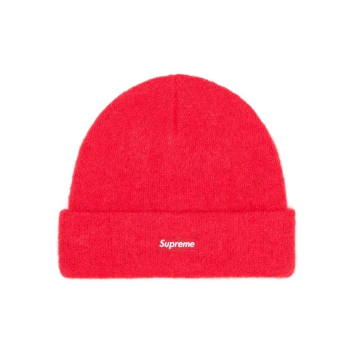 Supreme Mohair Blend Beanies Unisex Red Supreme Мохер Смесь Шапки-бини Унисекс Красный