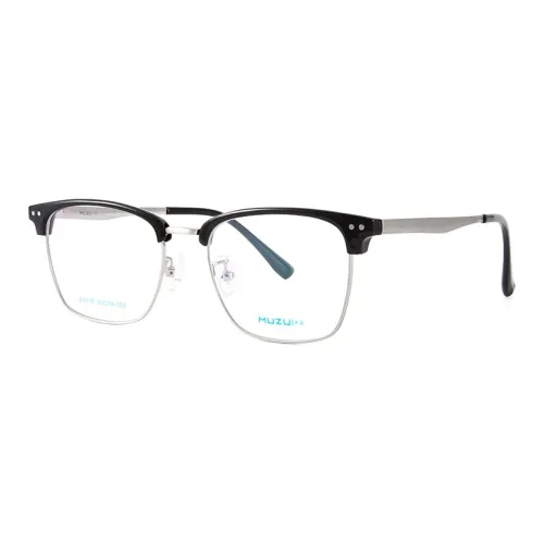 MUZU Пластиковая оправа TR Памятный пластик Металлическая оправа «брови» Оправы для очков Унисекс