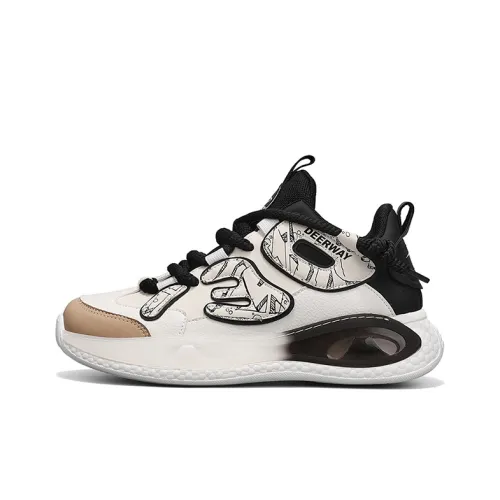 DEERWAY MID Топ Casual Мужской Бежевый Абрикосовый Черный