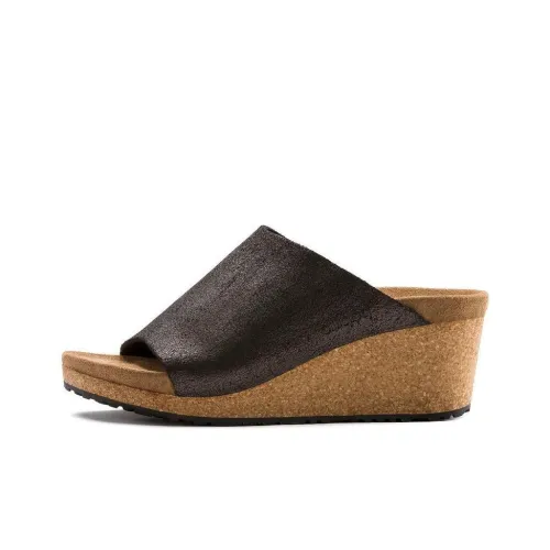 Birkenstock Слипоны Металлический черный Женские