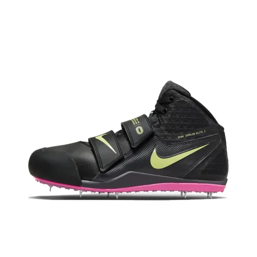 Nike Zoom Javelin Elite 3 Тренировочные кроссовки MID Топ Черный Желтый Розовый Мужской