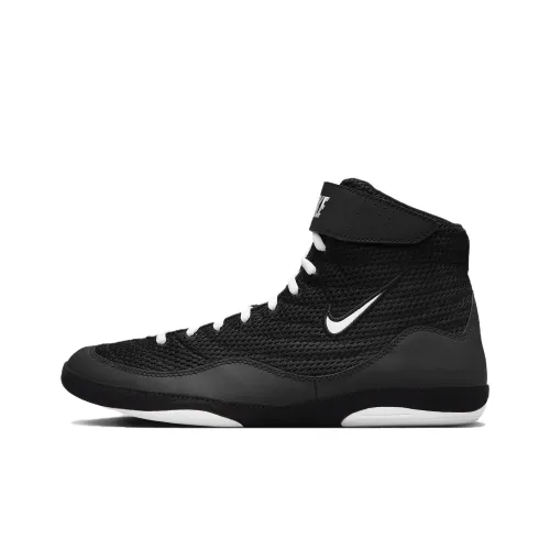 Nike Inflict Slip-Resistant Abrasion-Resistant MID Топ Тренировочные Кроссовки Мужские Черно-Белые