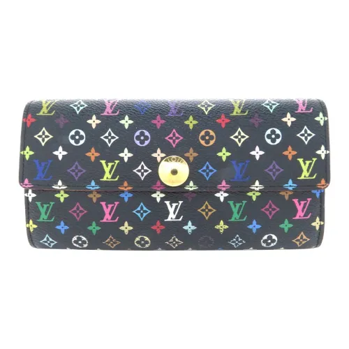 LOUIS VUITTON Кошелек из кожи унисекс разноцветный