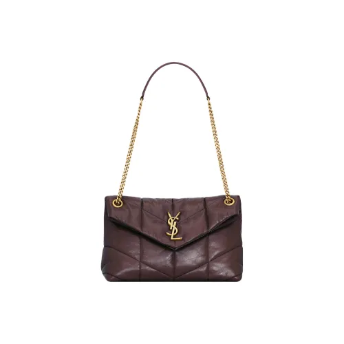 SAINT LAURENT Puffer Телячья кожа Конверт Сумка Сумка через плечо Сумка на плечо Женская Barolo Красный