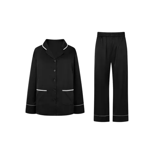 FREELASS Пижамный комплект Летний Женский Черный