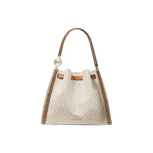 MICHAEL KORS Mina Холст Сумка через плечо Большая Женская Ванильная Желтая