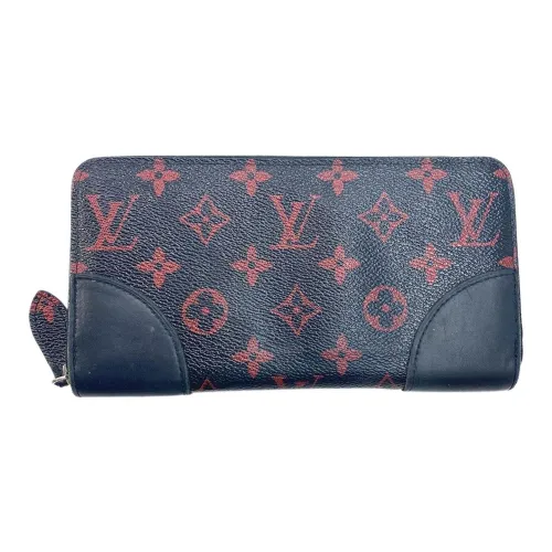 LOUIS VUITTON Zippy PVC Кошелек Стандартный Унисекс Черный