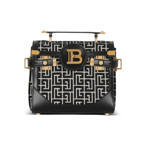 BALMAIN B Buzz Коровья кожа Сумка через плечо Сумка Обычный Женский Черный