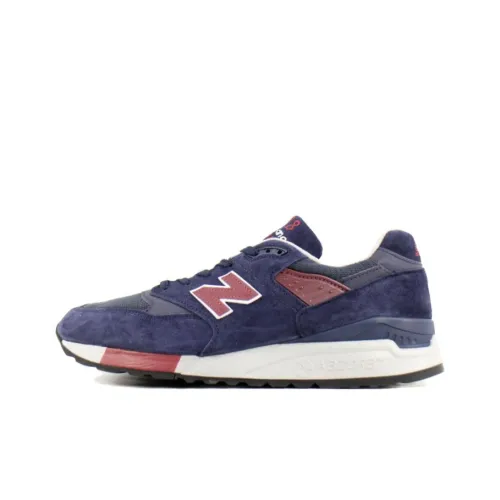 New Balance NB 998 Амортизация Износостойкий Низкий Топ Беговые кроссовки Мужской Темно-синий