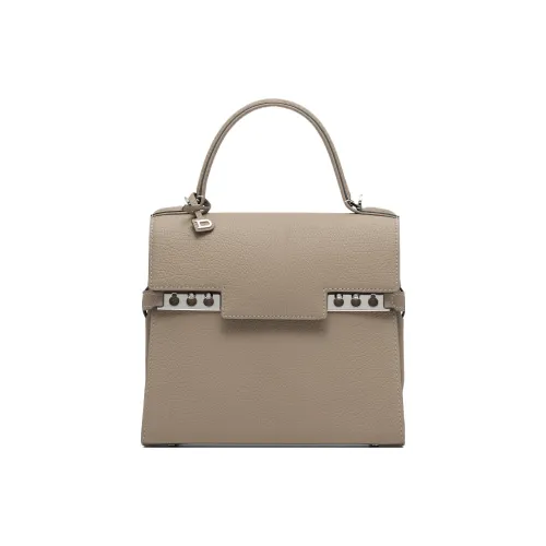 Delvau Tempête Коровья кожа крупнозернистая текстура сумка через плечо маленькая сумка женский сливовый цвет