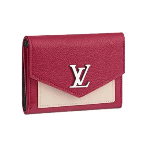 LOUIS VUITTON Mylockme Телячья кожа Кошелек Женские Красный