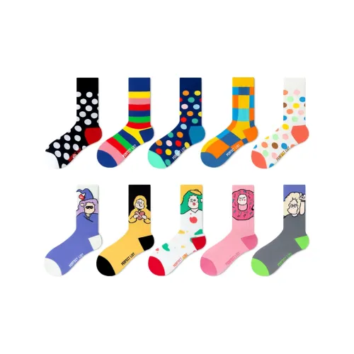 PL 10 пар унисекс носки MID до икры