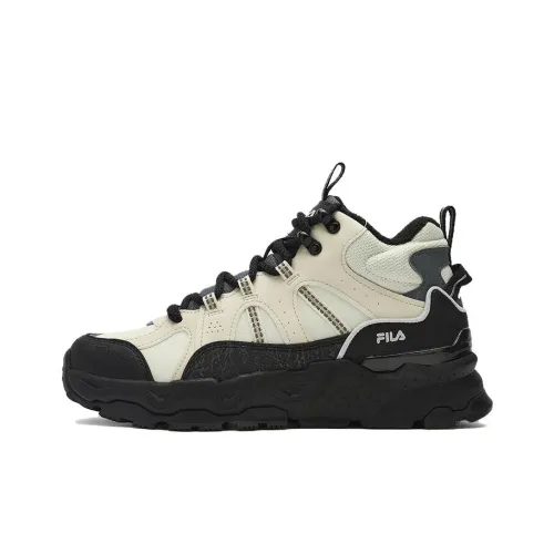 FILA Starry Gypsophila Толстая подошва Кроссовки MID Топ Черный/Белый Женские
