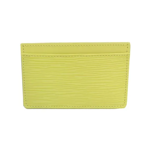LOUIS VUITTON Кожа Держатель для карт Женские Желтый